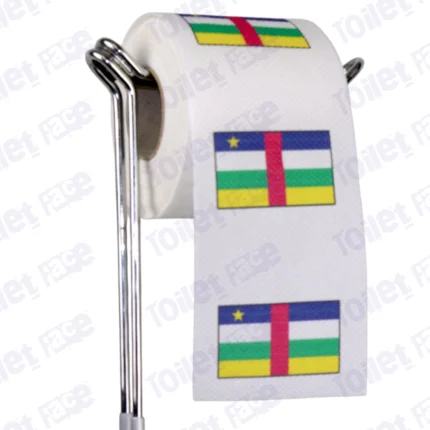 Central African Republic Flag Novelty Toilet Paper