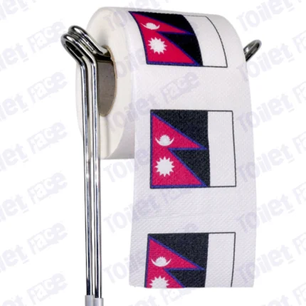 Nepal Flag Novelty Toilet Paper